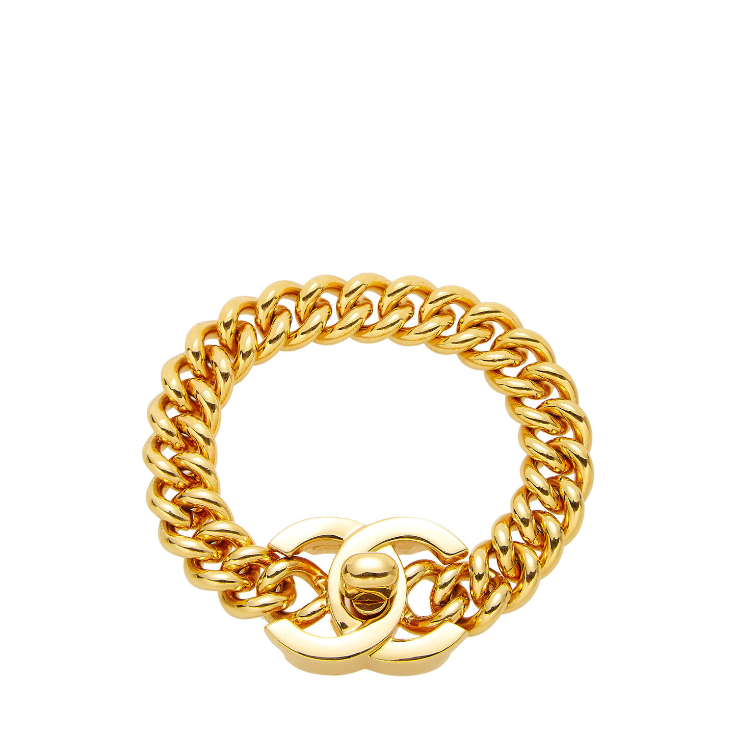 chanel gold interlocking bangle